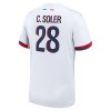 Maillot de Supporter Paris Saint-Germain Carlos Soler 28 Extérieur 2024-25 Pour Homme